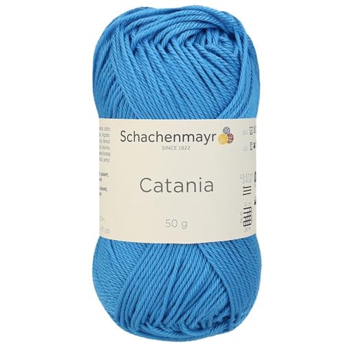 1 Knäuel / Packung Schachenmayr (SMC) Catania Originals Garn, je Knäuel 50 g, 100 % merzerisierte Baumwolle zum Stricken und Häkeln, Sportgewicht, 384 - Capri von Hiveroots