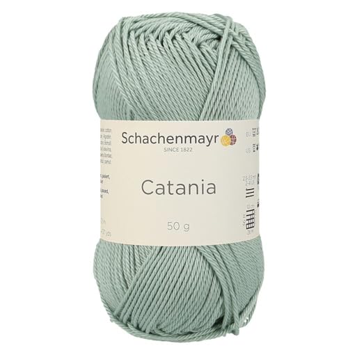 1 Knäuel / Packung Schachenmayr (SMC) Catania Originals Garn, je Knäuel 50 g, 100 % merzerisierte Baumwolle zum Stricken und Häkeln, Sportgewicht, 402 - Reseda von Hiveroots