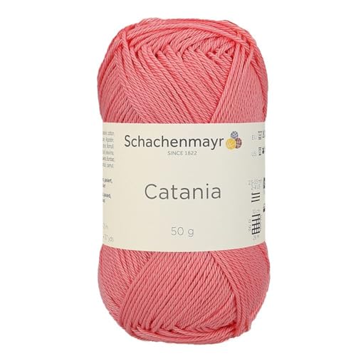 1 Knäuel / Packung Schachenmayr (SMC) Catania Originals Garn, je Knäuel 50 g, 100 % merzerisierte Baumwolle zum Stricken und Häkeln, Sportgewicht, 409 - Dahlia von Hiveroots