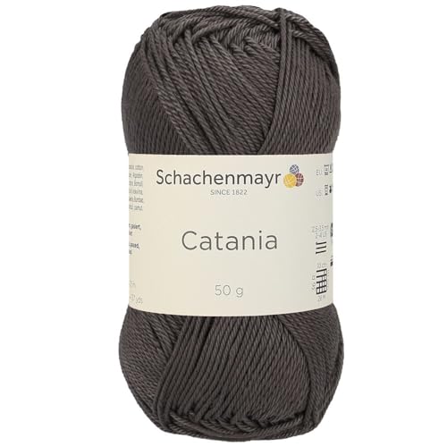 1 Knäuel / Packung Schachenmayr (SMC) Catania Originals Garn, je Knäuel 50 g, 100 % merzerisierte Baumwolle zum Stricken und Häkeln, Sportgewicht, 415 - Dunkle Schokolade von Hiveroots