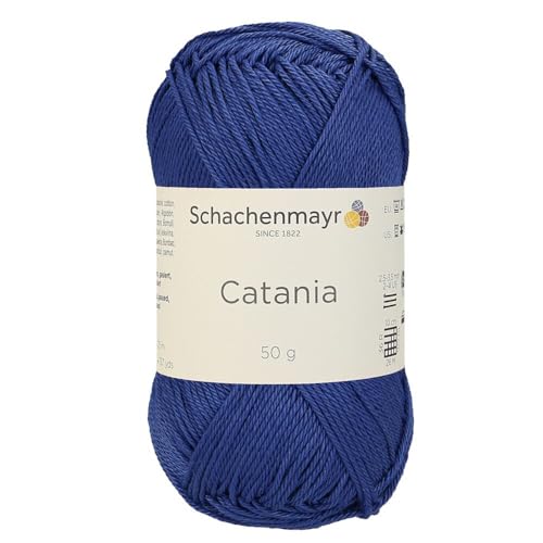 1 Knäuel / Packung Schachenmayr (SMC) Catania Originals Garn, je Knäuel 50 g, 100 % merzerisierte Baumwolle zum Stricken und Häkeln, Sportgewicht, 420 - Monaco von Hiveroots