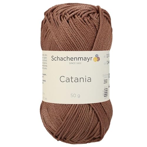 1 Knäuel / Packung Schachenmayr (SMC) Catania Originals Garn, je Knäuel 50 g, 100 % merzerisierte Baumwolle zum Stricken und Häkeln, Sportgewicht, 438 - Deep Amber von Hiveroots