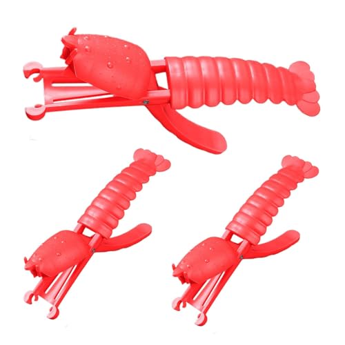 Crawfish Sheller Tool Meeresfrüchte Cracking Tools Shrimp Peeler Gadget Ergonomisches Design Leicht und Einfach zu Lagern Rot Blau 14cm/5.51 Zoll für Küche von Hjatirace