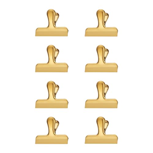 Hkfgdjdl 8 Stück Edelstahl-Dichtungs-Clips, Metallscharnier-Clips, robuste Papierklemme für Lebensmittelbeutel, Fotodatei, Quittungen, Zeichenbretter Hkfgdjdl 8 Stück Edelstahl-Dichtungs-Clips, Metallscharnier-Clips, robuste Papierklemme für Lebensmittelbeutel, Fotodatei, Quittungen, Zeichenbretter von Hkfgdjdl