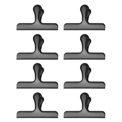 Hkfgdjdl 8 Stück Edelstahl-Dichtungs-Clips, Metallscharnier-Clips, robuste Papierklemme für Lebensmittelbeutel, Fotodatei, Quittungen, Zeichenbretter Hkfgdjdl 8 Stück Edelstahl-Dichtungs-Clips, Metallscharnier-Clips, robuste Papierklemme für Lebensmittelbeutel, Fotodatei, Quittungen, Zeichenbretter von Hkfgdjdl