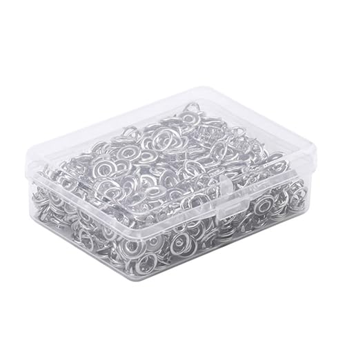 Hkfgdjdl Knopfverschluss, 50/150 Sets, 9,5 mm, Metallknopfverschlüsse, fünf Krallen, Schnallen für Baby-Lätzchen, Kleidung von Hkfgdjdl