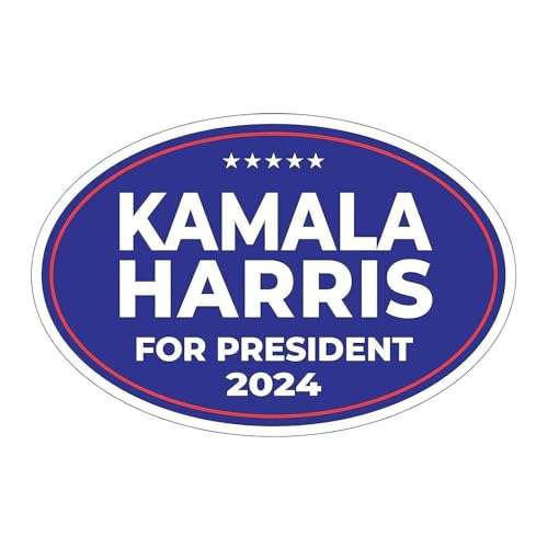 Kamala Harris 2024 Aufkleber, Kamala Harris für Präsident 2024, demokratische Aufkleber, Vinyl-Aufkleber, Auto, LKW, Stoßstange, Fenster, wasserdicht, 1 Stück von Hliloy