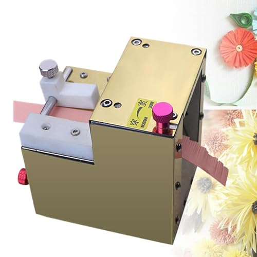 Hochgeschwindigkeits-Elektro-Quilling-Quastenmaschine, Handgemachte Farbige Papierschneiderollenmaschine, Elektrische Quastenschneidemaschine, DIY-Rollenpapier-Quastenschneidemaschine 350R / M Gold von Hlixzoy