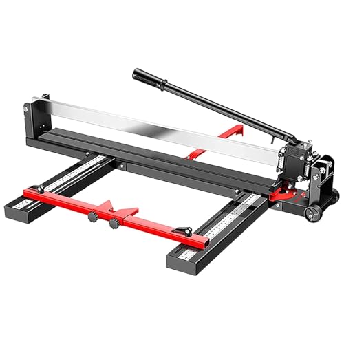 HmLotd Manuelle Fliesenschneidemaschine, Fliesenschneidewerkzeuge, verstellbare dreieckige Rückseite, präzise Laserpositionierung, mit 8 cm verdickten Bremssätteln, verstellbare von HmLotd