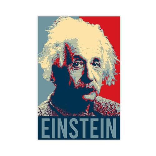 Hndeial Albert Einstein Vintage-Leinwand-Poster, Wandkunst, Dekordruck, Gemälde für Wohnzimmer, Schlafzimmer, Dekoration, ungerahmt, 30 x 45 cm von Hndeial