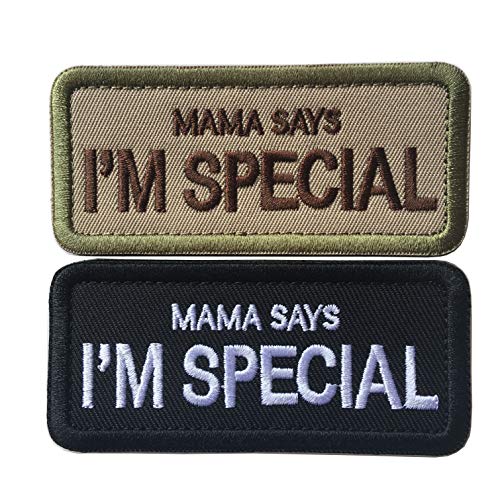 Mama Says I'm Special Tactical Militär bestickter Klettverschluss (2 Stück) von Hng Kiang Hu