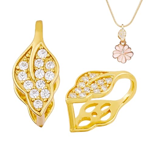 Hobbspring 2 Stück 18 Karat Vergoldete Klemmbügelverschlüsse 925 Blattverbinder Aus Sterlingsilber Anhänger Charm Eispickel Klemmbügelverschlüsse Für Halsketten Armbänder DIY Schmuckherstellung Hobbspring 2 Stück 18 Karat Vergoldete Klemmbügelverschlüsse 925 Blattverbinder Aus Sterlingsilber Anhänger Charm Eispickel Klemmbügelverschlüsse Für Halsketten Armbänder DIY Schmuckherstellung von Hobbspring