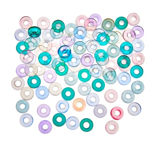 Hobbspring 200 Stück Kreisförmige Kristallperlen 10mm Ring Lampwork Perlen Flach Rund Lose Abstandsperlen Bunte Lampwork Perlen Glas Donut Perlen Zur Herstellung von Ohrringen Und Schmuck Hobbspring 200 Stück Kreisförmige Kristallperlen 10mm Ring Lampwork Perlen Flach Rund Lose Abstandsperlen Bunte Lampwork Perlen Glas Donut Perlen Zur Herstellung von Ohrringen Und Schmuck von Hobbspring