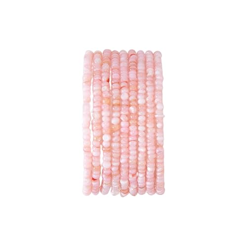 Hobbspring 3 Strang Natürliche Muschelperlen 2mm Rondell Scheibenperlen Ca. 693 Stück Rosa Lose Abstandsperlen Gefärbte Muschelperlen Mit Loch Für Die Herstellung von Ohrringen Halsketten Und Schmuck von Hobbspring