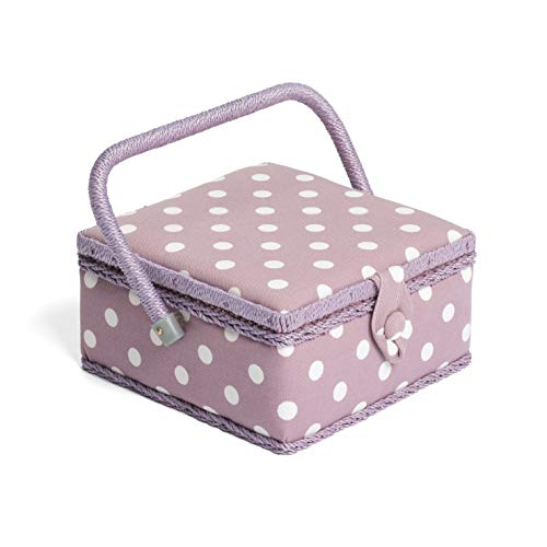 Hobby Gift Exklusives kleines Nähkästchen, Lila Fleck, 20 x 20 x 11cm von Hobby Gift