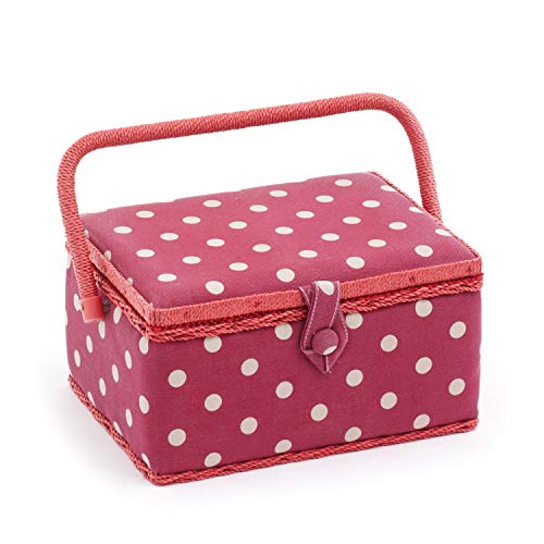 Medium Sewing Storage Box, Red Spot von Hobby Gift