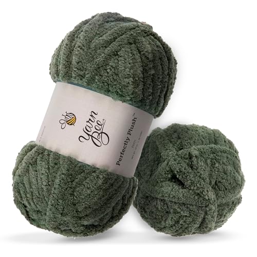 Hobby Lobby Yarn Bee Jumbo-Garn zum Häkeln und Stricken, weicher Garnknäuel, 50 Meter aus 100 % Mikro-Polyester-Garn zum Häkeln von Decken, Hüten und mehr, DIY-Zubehör von Hobby Lobby