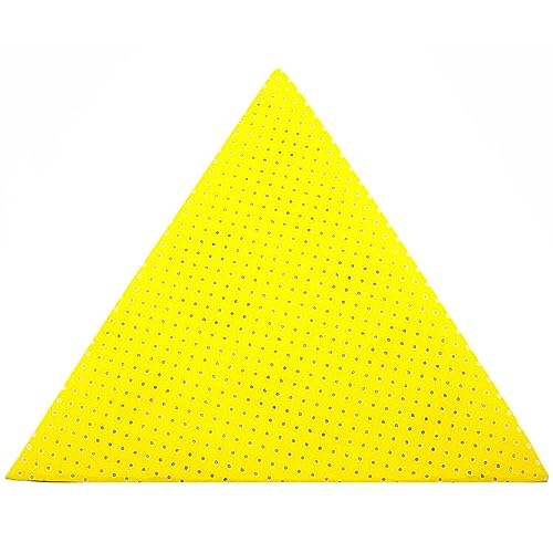 10 Stück Klett Schleifblätter Schleifscheiben Multiloch Schleifpapier Gelb dreieck 285 x 285 mm für Deckenschleifer Trockenbauschleifer Scheppach DS210, DS930 (P 60) von HobbyPower24