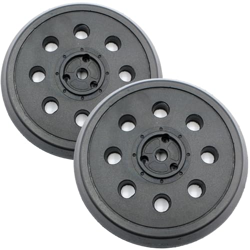 2x Klettteller Schleifteller Teller 125mm 8-Loch für Bosch und Skil Exzenterschleifer Skil 7400 H1, Skil 7430 H1, Skil 7435 H1, Skil 7425, Skil 7500 H1 von HobbyPower24