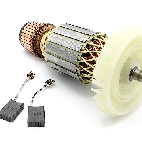 Anker Motor Rotor mit Kohlebürsten für Bosch Winkelschleifer GWS 180 230 2000 von HobbyPower24