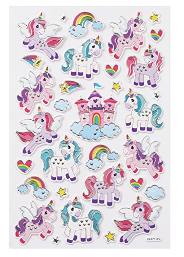 Hobbyfun HOBBY-Design Sticker Einhorn, 21 x 14 cm von Hobbyfun