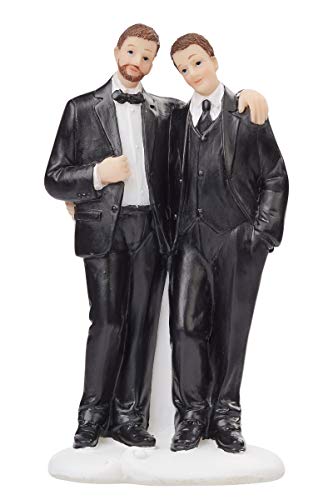 Hobbyfun Hochzeitspaar Mann Männerpaar Figur Deko Gay Tortenfigur 11 cm von Hobbyfun