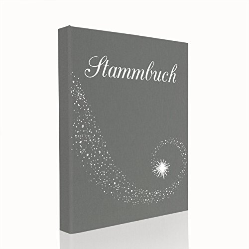 Hochzeitideal Stammbuch der Familie Serie Star A5 grau von Hochzeitideal