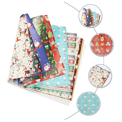 10 Stück Schachtel Geschenkverpackungspapier Dekoratives Geschenkpapier Weihnachtsdekoration Weihnachtsgeschenk Geschenkverpackung Aus Papier Schneeflocken-geschenkpapier Hoement von Hoement