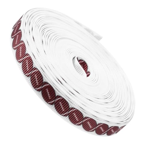 Hoement 1 Rolle Kugelfadenband seidenband ribbon hochzeitdeko party decoration bastelzeug Banddekor DIY Bastelband Baseball-Bastelband Schleifenband DIY handwerk machen band Polyester von Hoement