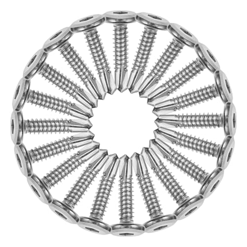 Hoement 20 Stück Selbstschneidende Schrauben, Edelstahlschrauben, Zaunklammernägel, Metallschrauben, Selbstbohrende Schrauben, Selbstschneidende Flachschrauben, Zaunschrauben, Hoement 20 Stück Selbstschneidende Schrauben, Edelstahlschrauben, Zaunklammernägel, Metallschrauben, Selbstbohrende Schrauben, Selbstschneidende Flachschrauben, Zaunschrauben, von Hoement