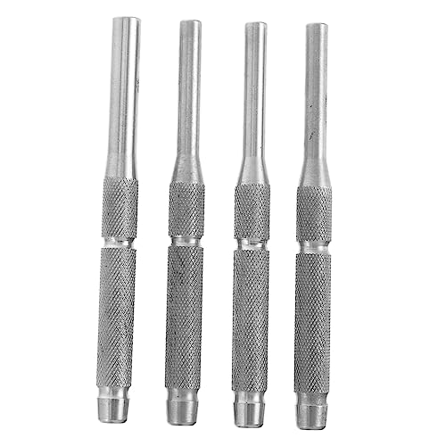 Hoement 4 Stück Rolle Splinttreiber runder Locher die uhrmacherin schmuckanhänger Pin Hole Tool Maschinen-Splinttreiber Auto-Werkzeuge Bausatz Reparaturwerkzeug entfernen Rostfreier Stahl von Hoement