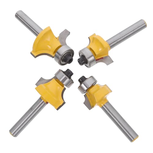 Hoement 4 Stück Teiliges Rundfräser für Holzarbeiten Präzise Oberfräse Bits zum Abrunden von Kanten für Diy Projekte und Professionelle Anwendungen Hoement 4 Stück Teiliges Rundfräser für Holzarbeiten Präzise Oberfräse Bits zum Abrunden von Kanten für Diy Projekte und Professionelle Anwendungen von Hoement