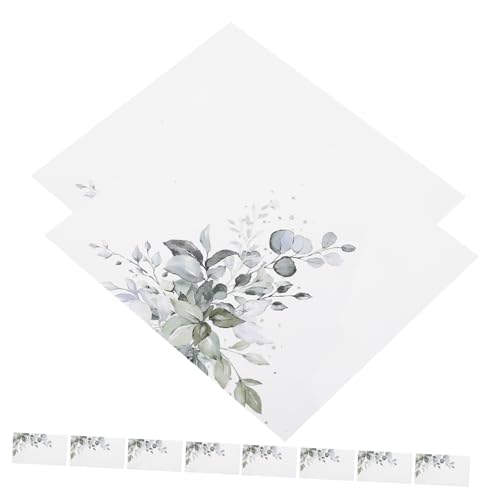 Hoement 50 Stück Aquarell-Tischkarte für die Hochzeit Platzkarten für den Tisch Bankett-Tischkarten Hochzeitsdeko sitzplatzkarten hochzeit Tischnamensschilder Namenskarten Hochzeit Papier von Hoement