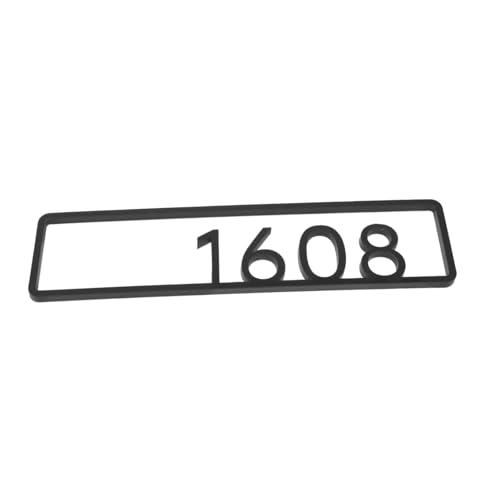 Hoement Hausnummernschild Bürotürnummern Nummernschild Für Die Türwand Hausnummern Unterzeichnen Plakette Mit Hausnummer Hotelnummer Türnummern Für Haustür Außenadressenschild Acryl von Hoement