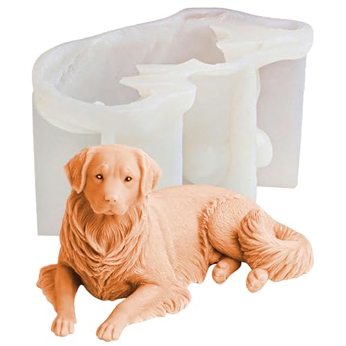 Golden Retriever Silikonform Tier Silikon Form Seifengießform Tier Gießformen Silikon Fondantkuchen Backform Hund Kerzenform Silikonform Zur Herstellung Von Kuchen Seifen von Hogvinnatil