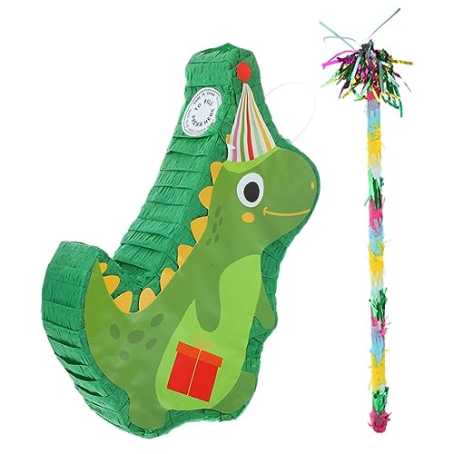 Hohopeti 1 Satz （， 1）2pcs Ornament Geburtstagsschmuck Süßigkeitsspiel Pinata Pinata-dekoration Dinosaurier-pinata Dinosaurier-dekor Süße Piñata Papier von Hohopeti