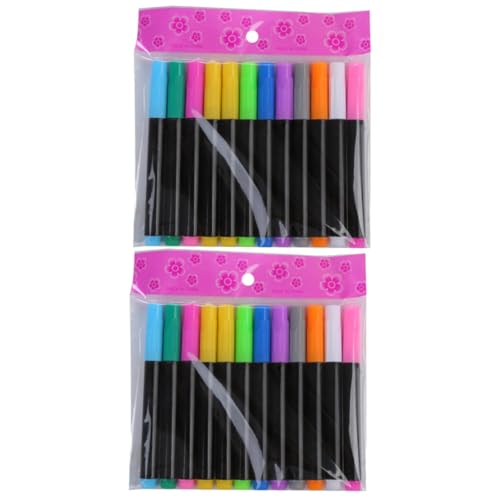 Hohopeti 1 Satz 2st Flüssige Kreide Aquarellstifte Für Kinder Wischen Sie Spurlos Aquarellstift Led Fluoreszierender Stift Flüssige Farbstifte Plastik von Hohopeti