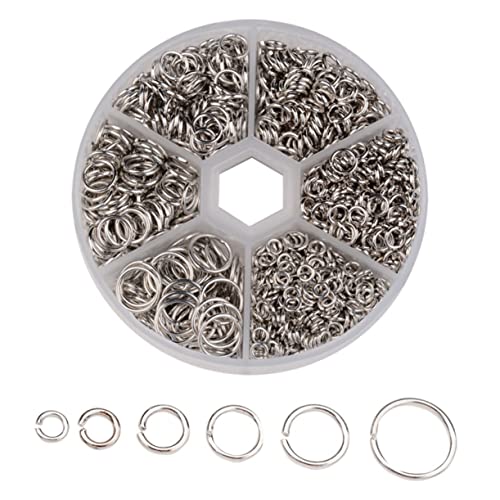 Hohopeti 1 Satz DIY zubehör Halskette Ringe Schuhaufhänger silberne Biegeringe Schmuck Biegeringe hand schmuck armschlinge Offener Biegering für DIY-Schmuck Offener Biegering selber machen von Hohopeti