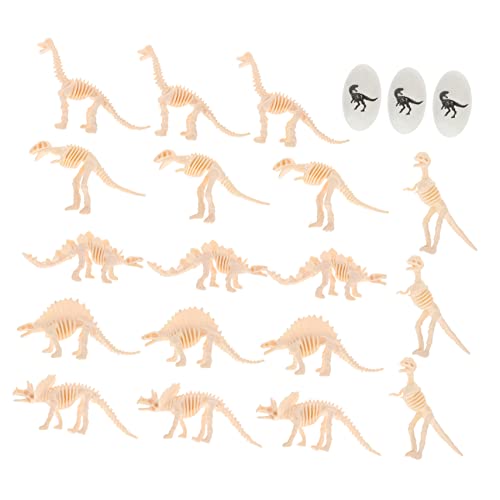 Hohopeti 1 Satz Dinosaurier-Modell Dinosaurierskelettmodell Dinosaurier-Ei-Cupcake-Topper Kuchen Topper Skelett Dekorationen Dinosaurierskelette Dinosaurier-Skelett Dinosaurierknochen PVC von Hohopeti