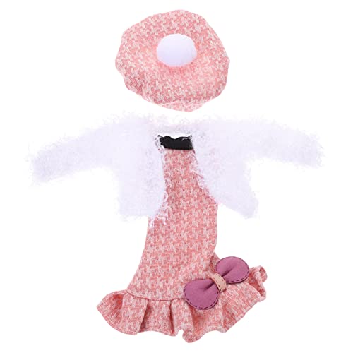 Hohopeti 1 Satz Puppenkleidung Puppenkleid Für Kinder Puppenrock Für Kinder Kinderspielzeug Puppe Verkleiden Sich Kleidung Puppenkostüm Puppen-Outfits Prinzessinnenpuppen Stoff Rosa von Hohopeti