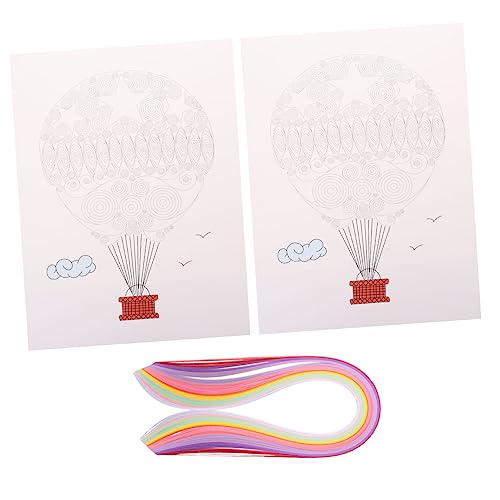 Hohopeti 1 Satz Quilling-Tool-Set aus Papier Werkzeuge zur Kartenherstellung Bastelsets für Erwachsene Papierquilling-Set Handwerkszeug für Papierquilling DIY-Spielzeug bunte Papierstreifen von Hohopeti