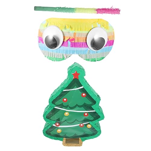 Hohopeti 1 Satz Stereo-piñata Weihnachtsdeko Piñata Schmücken Weihnachtsbaum Pinata Weihnachtsfeier Liefert Party-piñata Pinata-dekoration Weihnachtsfeier Piñata Dekorative Piñata Papier von Hohopeti