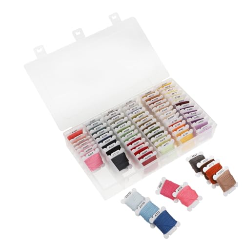 Hohopeti 1 Schachtel Stickgarn Freundschaftsbänder Zahnseide Nähzubehör Quiltfaden Stickspulen Diy-thread Stickzubehör Kreuzstich-set Cross-tool-kit Bastelzubehör Zum Nähen Polyester von Hohopeti