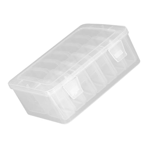 Hohopeti 1 Set Transparente Mit Fächern Schmuck Organizer Für Perlen Kleinteile Und Bastelmaterial Sortierbox Für Schmuck Und Zubehör von Hohopeti