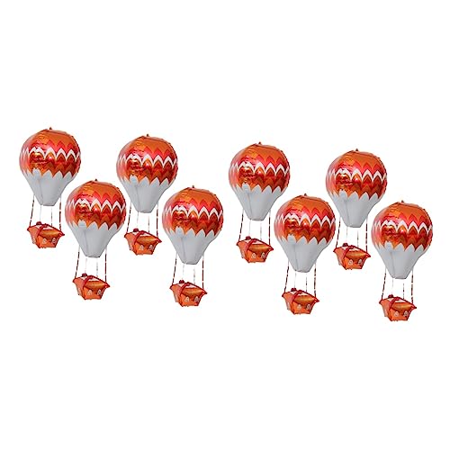 Hohopeti 10 Stk 4D Aluminiumfolienballon Heißluftballon-Ballon-Kit Babyballons hochzeitsdeko hochzeits dekoration Aluminiumfolienballons für die Babyparty Alufolienballons zum Geburtstag von Hohopeti