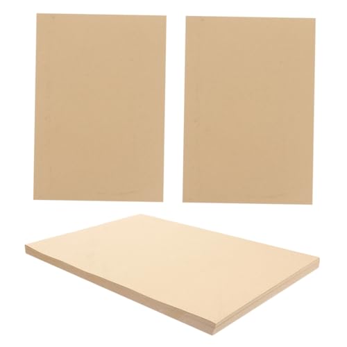 Hohopeti 100 Blatt Kraft-Geschenkpapier Papier im Briefformat Briefpapier Verdicktes Geschenkpapier Langlebiges und langlebiges Geschenkpapier dekoratives leeres Papier Schreibutensilien von Hohopeti