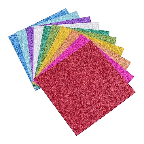 Hohopeti 100 Stück 1 Set Handgefertigtes Glitzerpapier Zum Selbermachen Glitzerpapier Zum Basteln Glitzerndes Glitzerpapier Perlmutt Schimmerpapier Glitzerpapier Handgefertigtes von Hohopeti