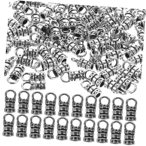Hohopeti 100 Stück Legierung Armband Verbindungsverschluss Für Lederband Schnalle Und Schmuckherstellung Zubehör Runde Schlüsselringe Und Offene Ringe Für Kreative DIY Projekte von Hohopeti