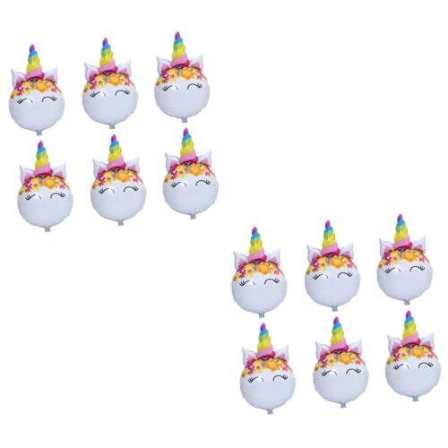 Hohopeti 12 Stück Cartoon Ballon Für Kinder Ballons Einhorn Partygeschenk Einhorn Ballon Party Ballon Geburtstagsparty Zubehör Einhorn Ballon Ballon Bunt von Hohopeti