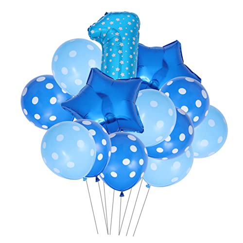 Hohopeti 13 Teiliges Set Zahlen Folienballons Geburtstagsluftballons Für Shower Dekoration Latexballons Mit Zahlendruck Für Jungen Und ädchen Partyzubehör von Hohopeti